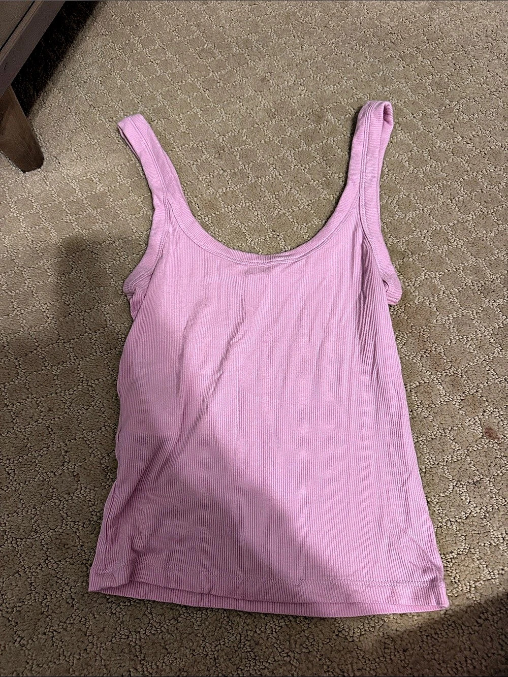 Cotton On Staple Rib Scoop Neck Tank Top Pink XS